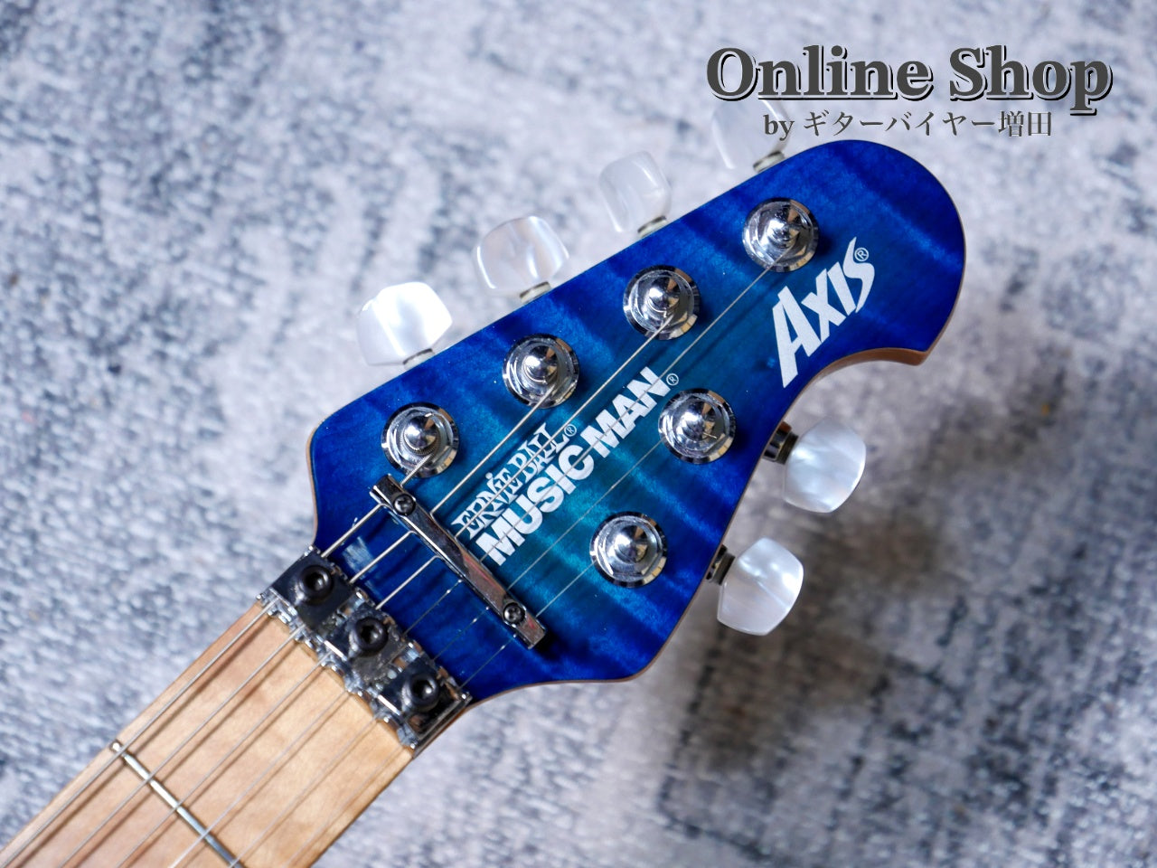 USED 2016 Musicman Axis Balboa Blue Flame