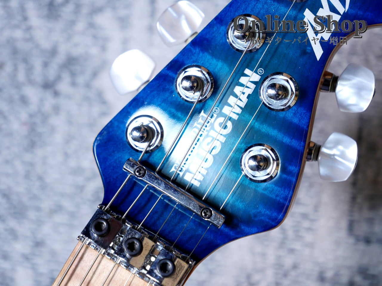 USED 2016 Musicman Axis Balboa Blue Flame