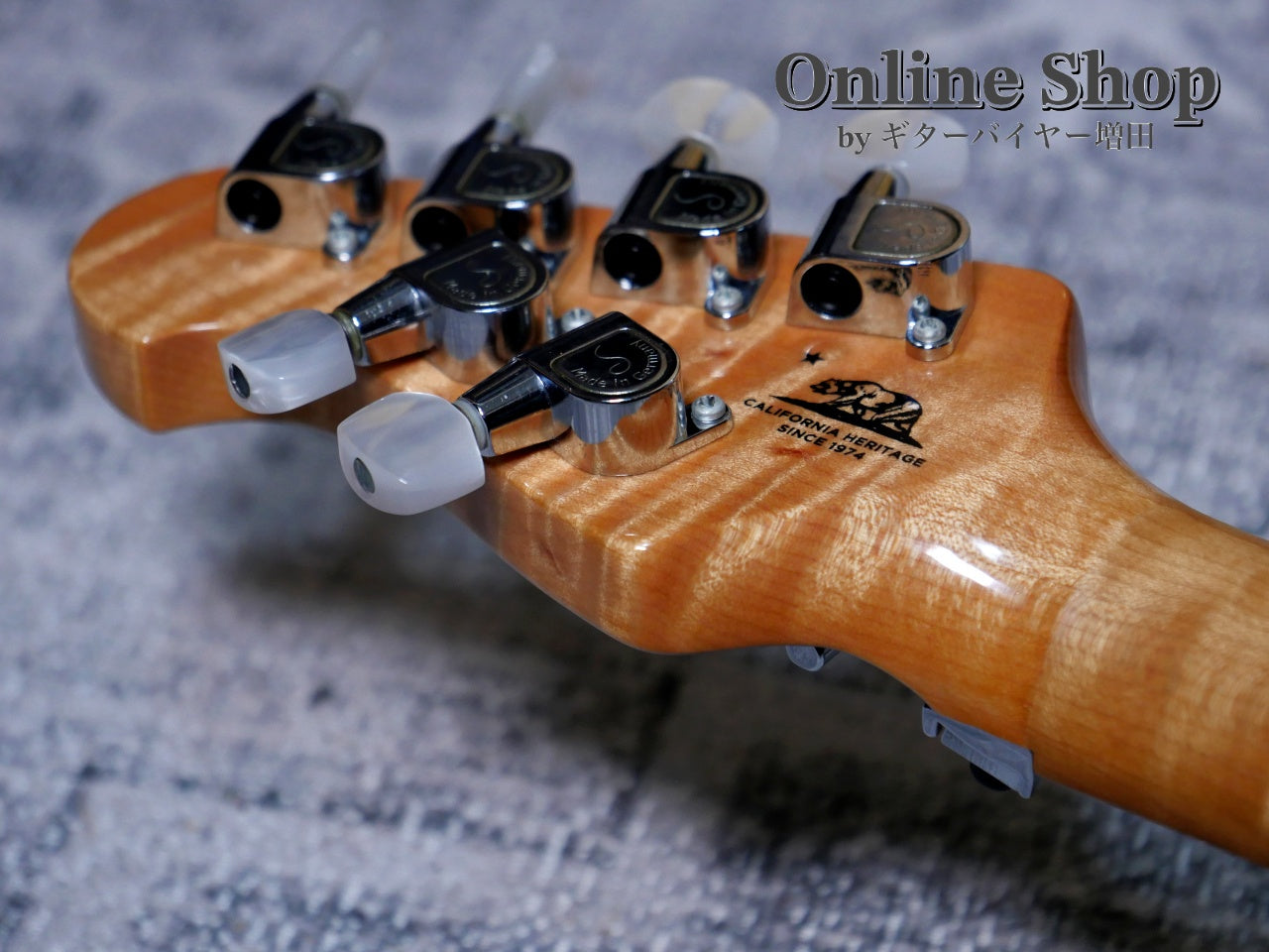 USED 2016 Musicman Axis Balboa Blue Flame – ギターバイヤー増田の