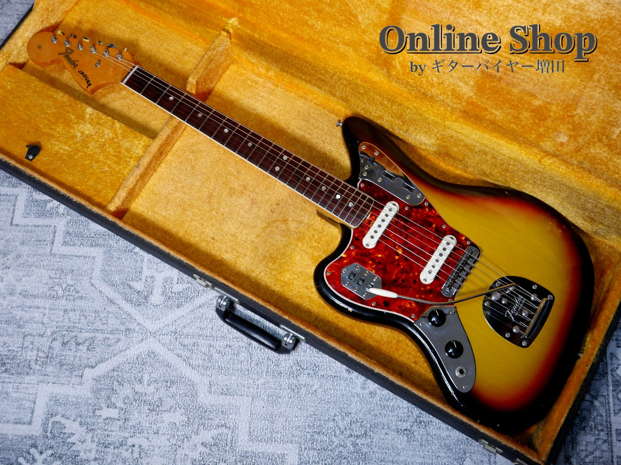 VINTAGE 1966 Fender Jaguar Sunburst Left Handed 