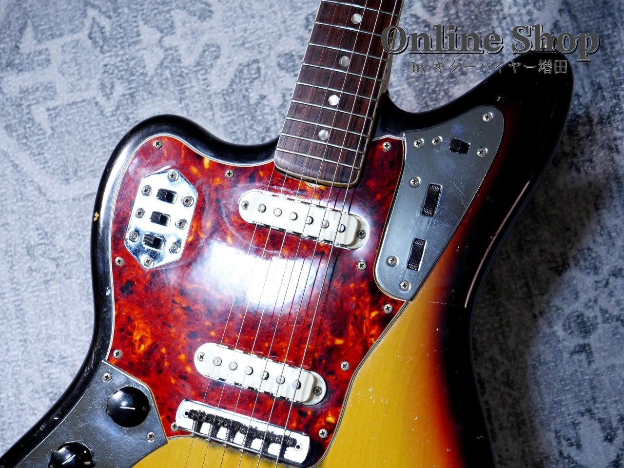 VINTAGE 1966 Fender Jaguar Sunburst Left Handed 