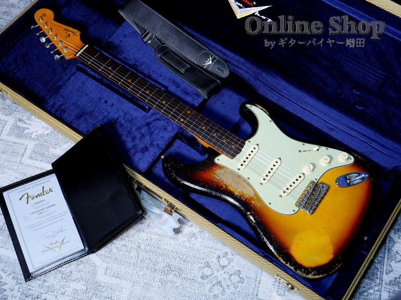 【商談中】USED 2023 Fender Custom Shop Limited Edition 1959 Stratocaster Super Heavy Relic Super Faded Aged Chocolate 3-Color Sunburst