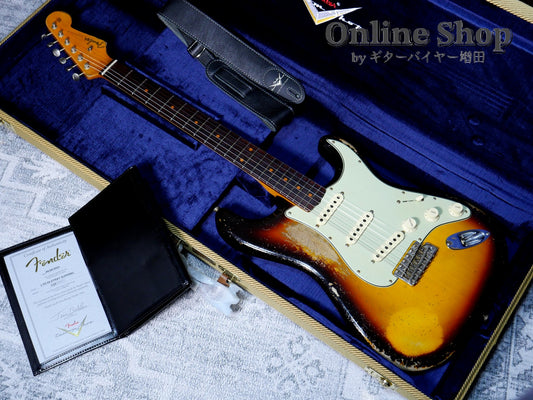 【商談中】USED 2023 Fender Custom Shop Limited Edition 1959 Stratocaster Super Heavy Relic Super Faded Aged Chocolate 3-Color Sunburst