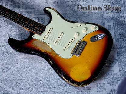 【商談中】USED 2023 Fender Custom Shop Limited Edition 1959 Stratocaster Super Heavy Relic Super Faded Aged Chocolate 3-Color Sunburst
