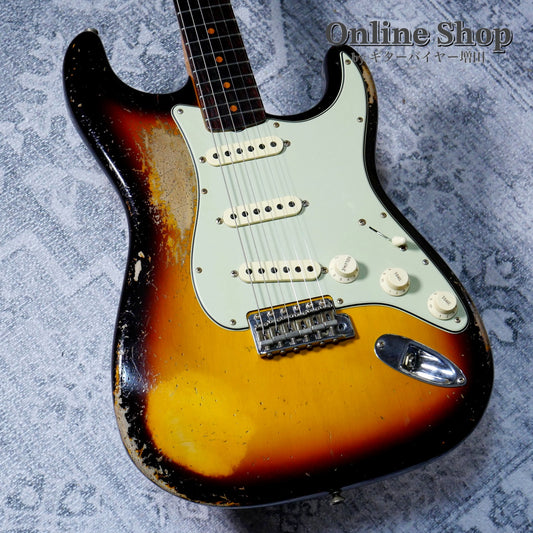 【商談中】USED 2023 Fender Custom Shop Limited Edition 1959 Stratocaster Super Heavy Relic Super Faded Aged Chocolate 3-Color Sunburst