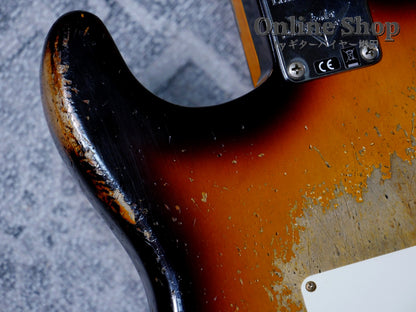 【商談中】USED 2023 Fender Custom Shop Limited Edition 1959 Stratocaster Super Heavy Relic Super Faded Aged Chocolate 3-Color Sunburst