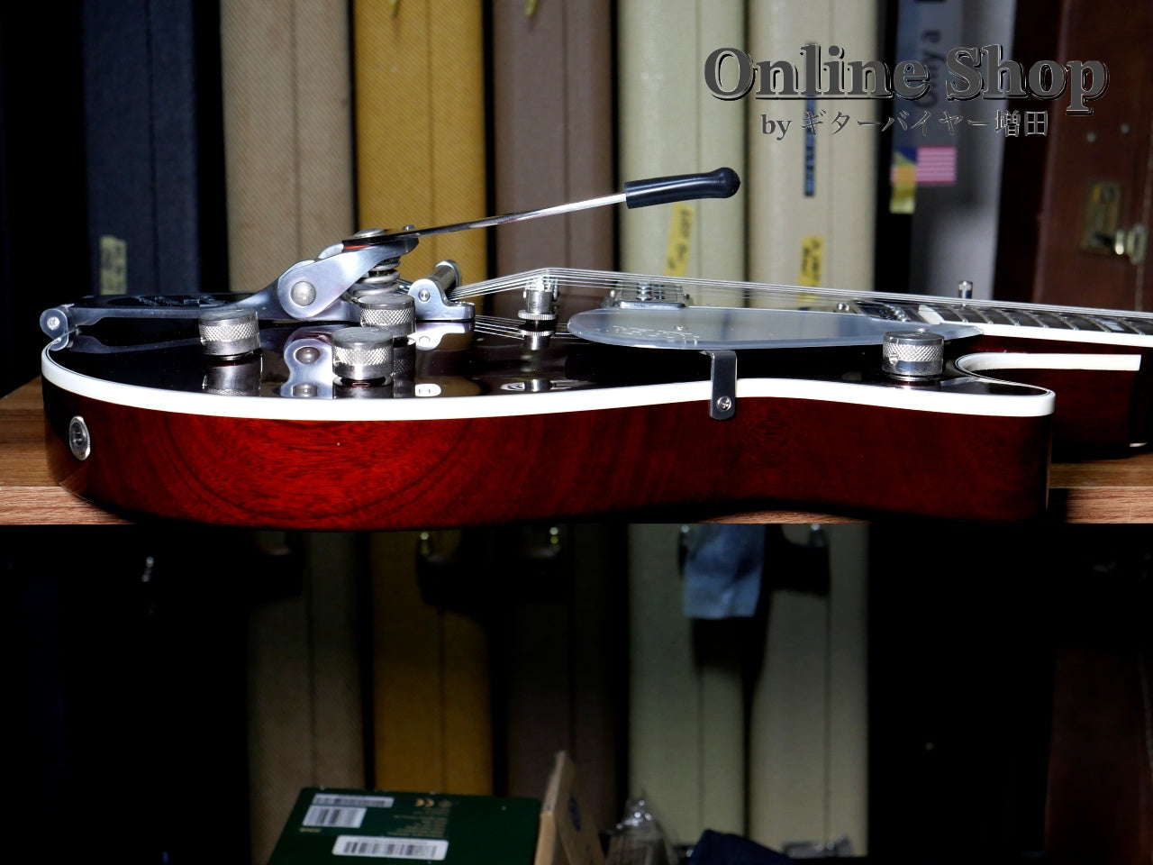 USED 2020 Gretsch G6128T Players Edition Jet DS with Bigsby Dark Cherry Metallic