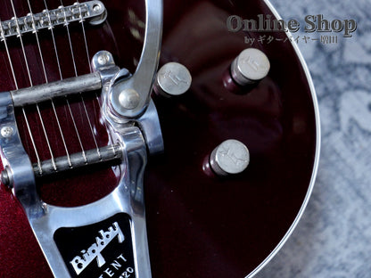 USED 2020 Gretsch G6128T Players Edition Jet DS with Bigsby Dark Cherry Metallic