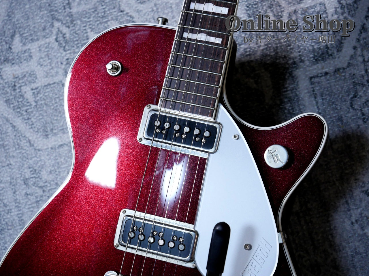USED 2020 Gretsch G6128T Players Edition Jet DS with Bigsby Dark Cherry Metallic