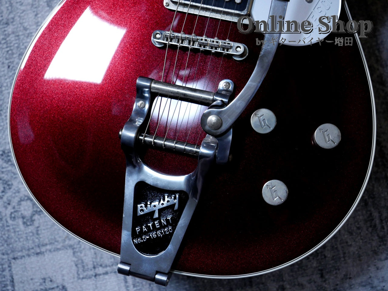 USED 2020 Gretsch G6128T Players Edition Jet DS with Bigsby Dark Cherry Metallic