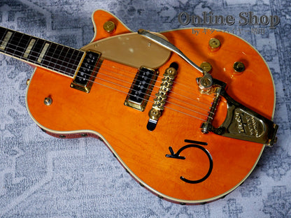 USED 2006 Gretsch G6130W Roundup with Leather Trim Western Maple Stain