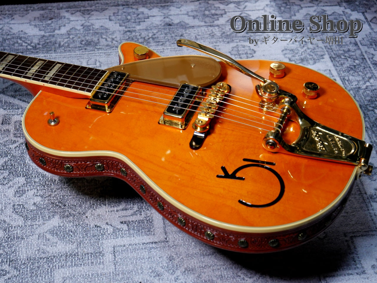 USED 2006 Gretsch G6130W Roundup with Leather Trim Western Maple Stain