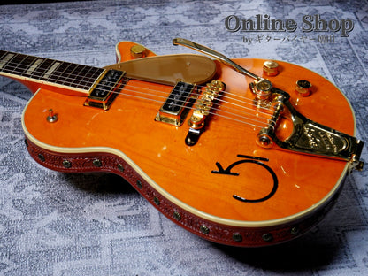 USED 2006 Gretsch G6130W Roundup with Leather Trim Western Maple Stain