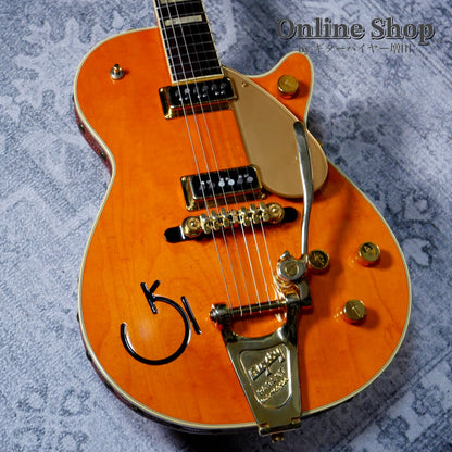USED 2006 Gretsch G6130W Roundup with Leather Trim Western Maple Stain