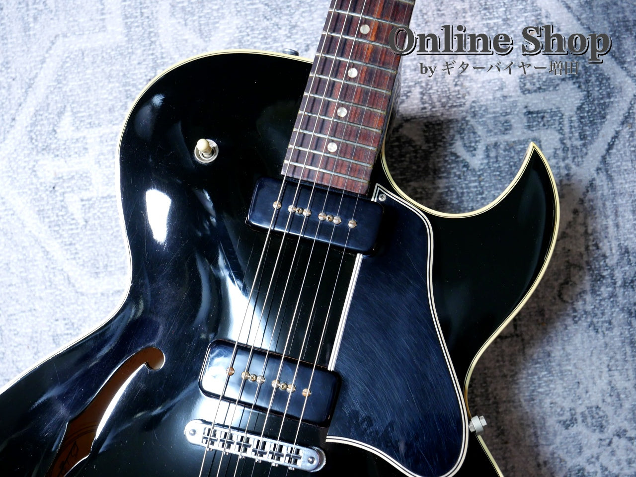 USED 1995 Gibson ES-135 Ebony – ギターバイヤー増田のオンラインショップ