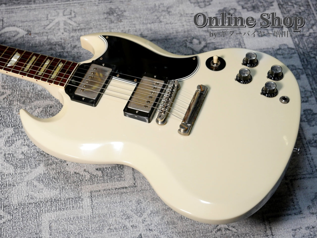 USED 2021 Gibson Custom Shop Historic Collection 1961 SG Standard Reissue Stop Bar Polaris White VOS