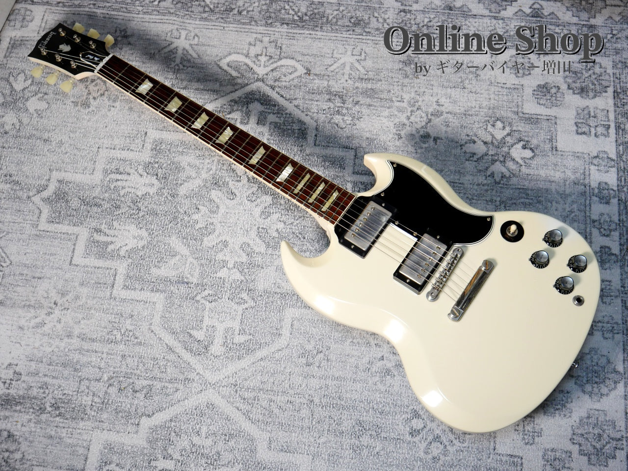 USED 2021 Gibson Custom Shop Historic Collection 1961 SG Standard Reissue Stop Bar Polaris White VOS