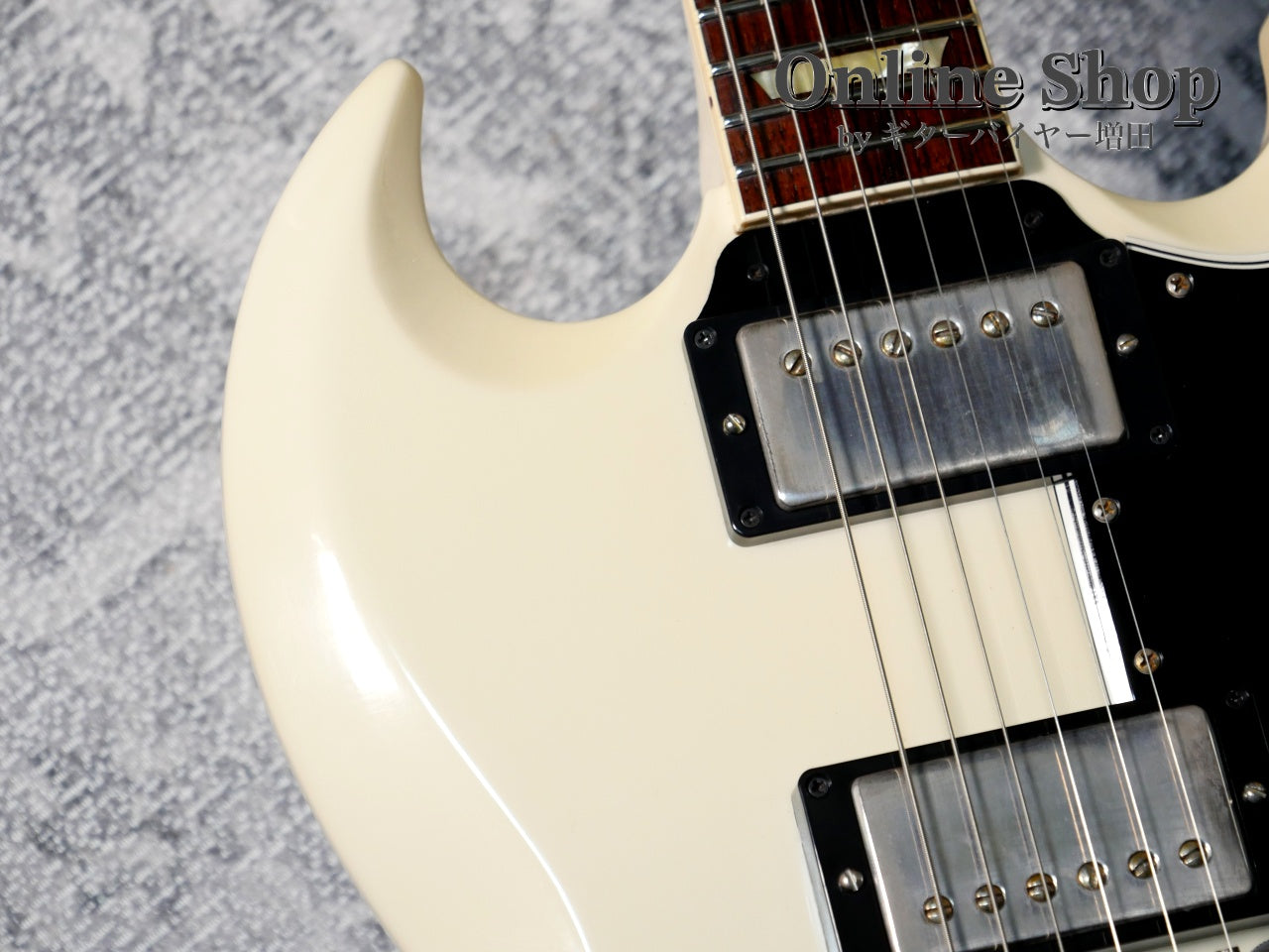 USED 2021 Gibson Custom Shop Historic Collection 1961 SG Standard Reissue Stop Bar Polaris White VOS