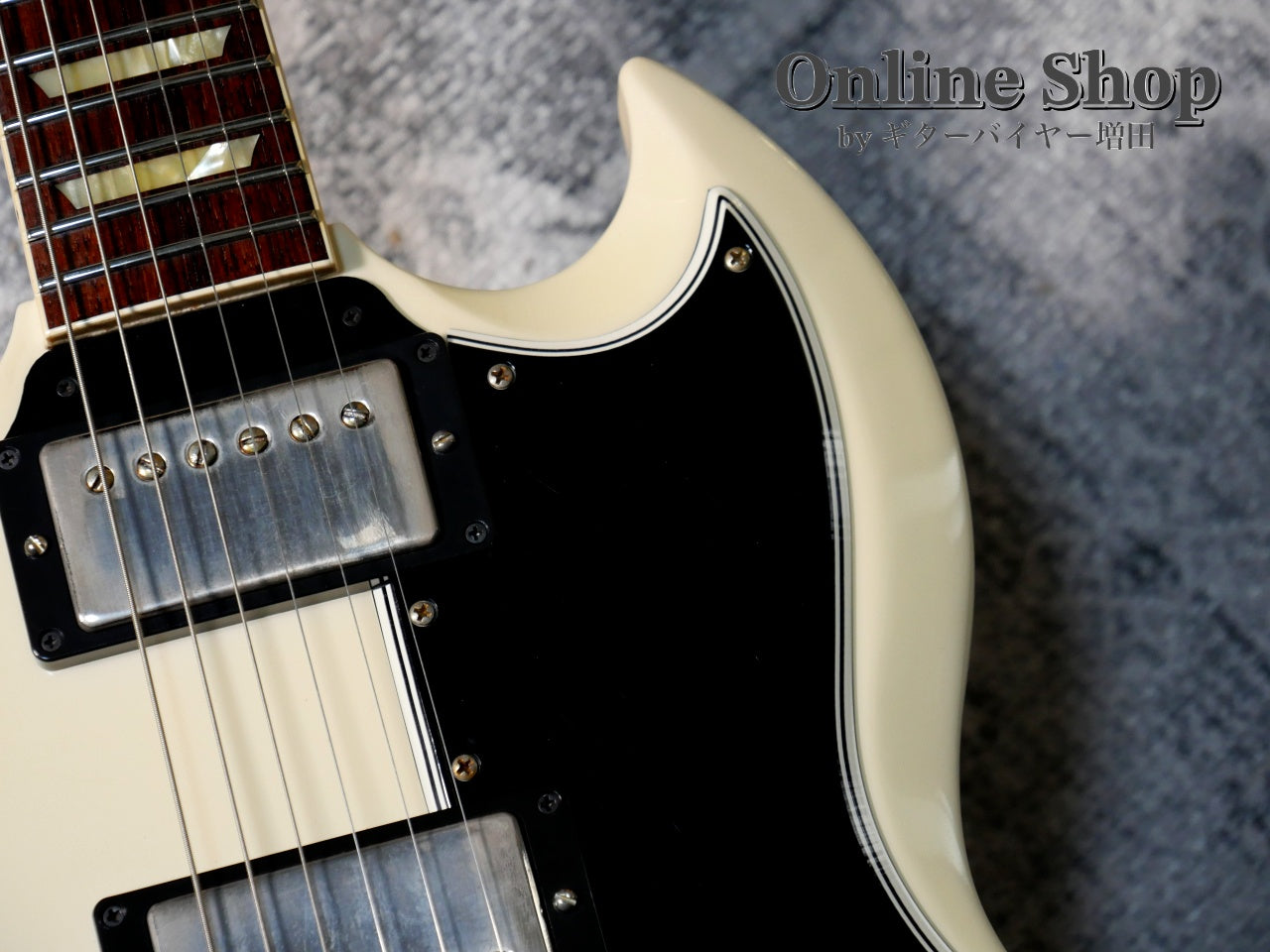 USED 2021 Gibson Custom Shop Historic Collection 1961 SG Standard Reissue Stop Bar Polaris White VOS