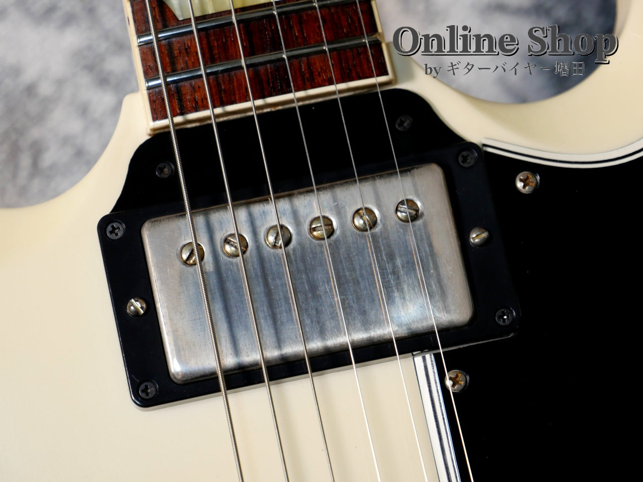 USED 2021 Gibson Custom Shop Historic Collection 1961 SG Standard Reissue Stop Bar Polaris White VOS