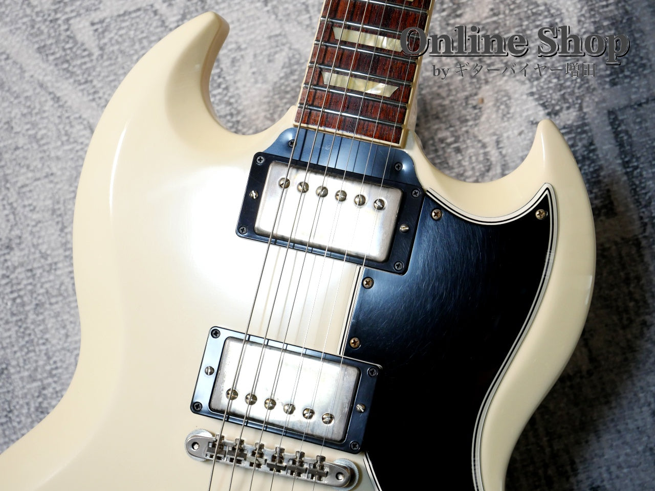 USED 2021 Gibson Custom Shop Historic Collection 1961 SG Standard Reissue Stop Bar Polaris White VOS
