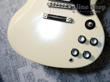 USED 2021 Gibson Custom Shop Historic Collection 1961 SG Standard Reissue Stop Bar Polaris White VOS