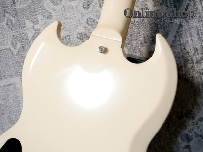 USED 2021 Gibson Custom Shop Historic Collection 1961 SG Standard Reissue Stop Bar Polaris White VOS