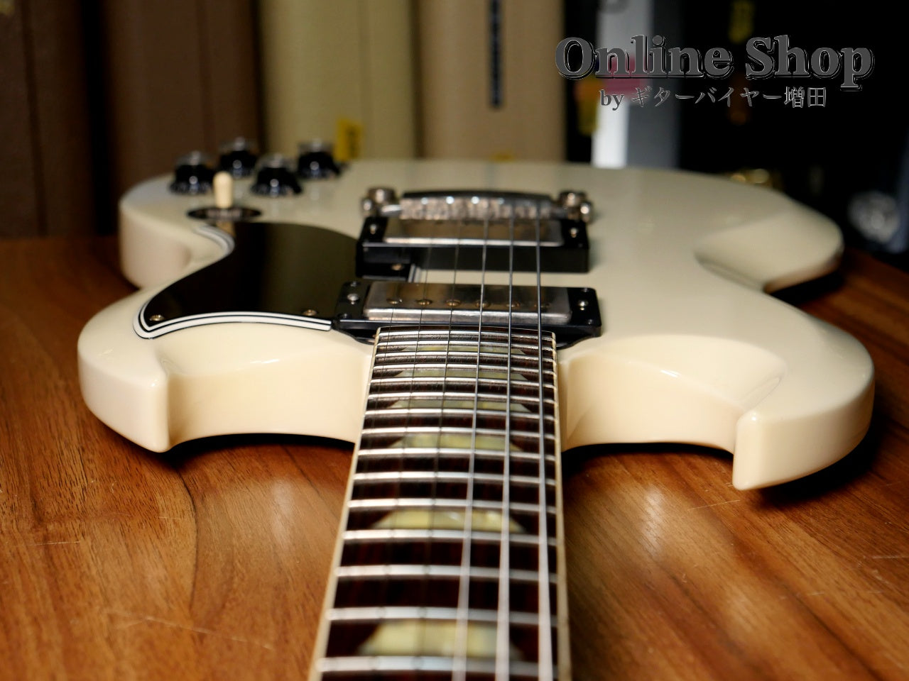 USED 2021 Gibson Custom Shop Historic Collection 1961 SG Standard Reissue Stop Bar Polaris White VOS