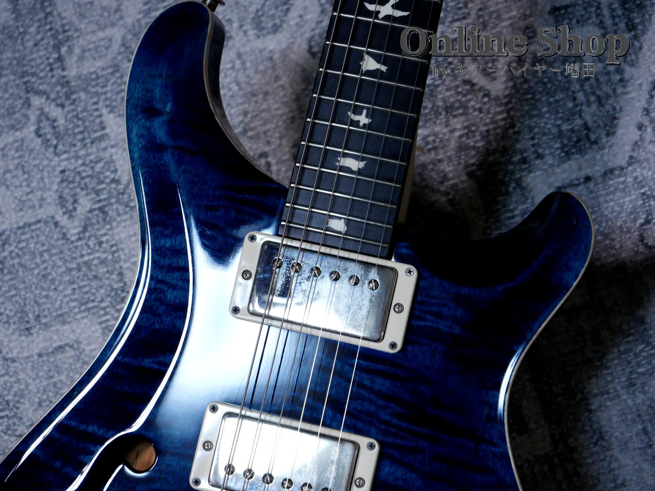 USED 2023 Paul Reed Smith CE 24 Semi-Hollow Custom Configuration Whale Blue