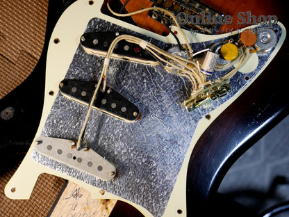 USED 2021 Fender Custom Shop Custom22F Stratocaster "Reverse Headstock" Journeyman Relic Wide Faded 2-Color Sunburst