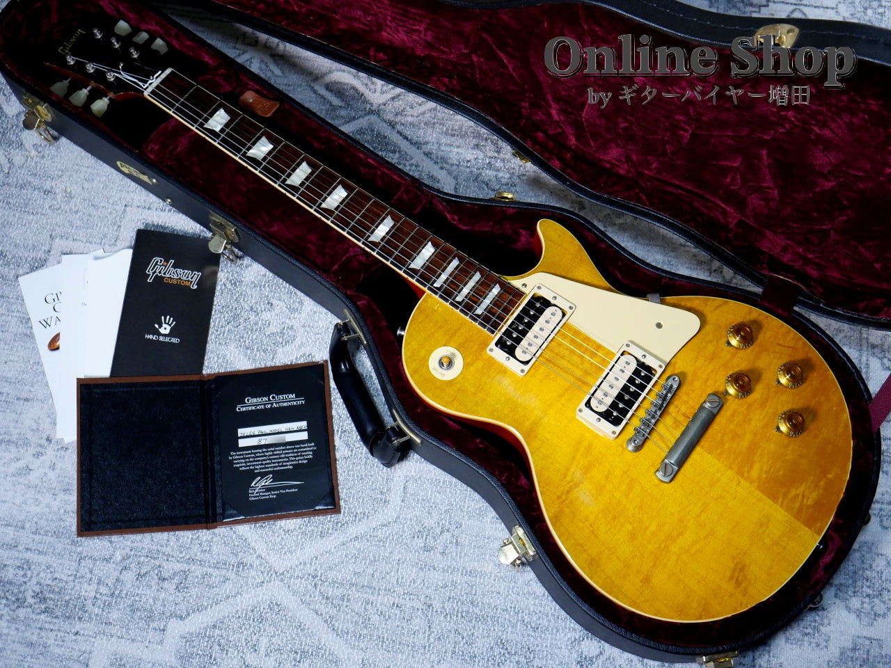 USED 2017 Gibson Custom Shop 1958 Les Paul Standard "HRM" Green Lemon Light Aged