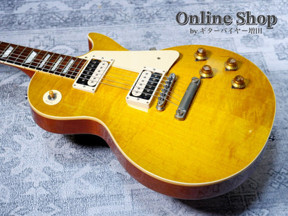 USED 2017 Gibson Custom Shop 1958 Les Paul Standard "HRM" Green Lemon Light Aged