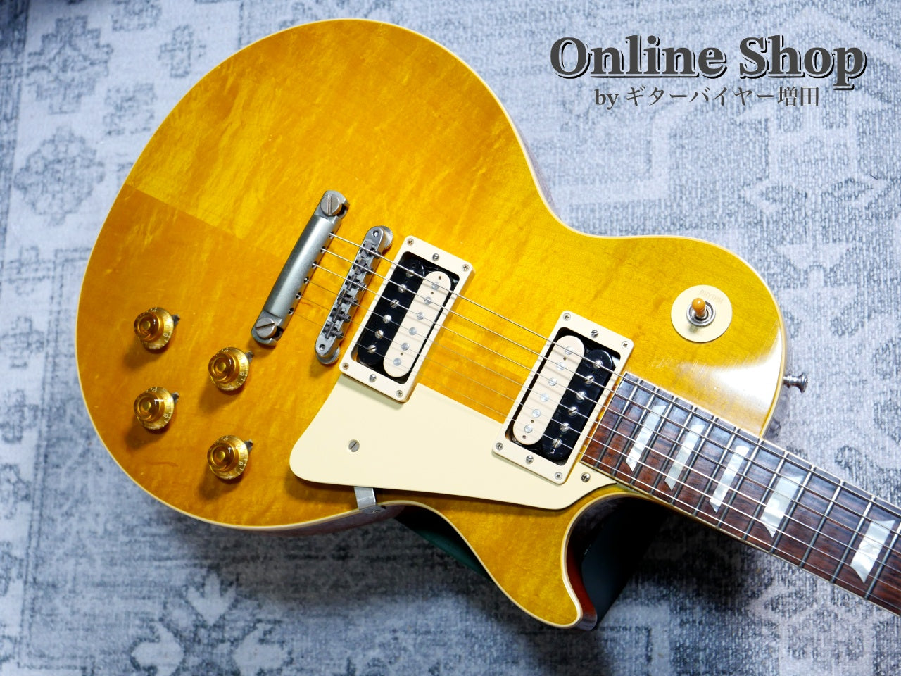USED 2017 Gibson Custom Shop 1958 Les Paul Standard "HRM" Green Lemon Light Aged