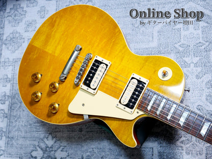 USED 2017 Gibson Custom Shop 1958 Les Paul Standard "HRM" Green Lemon Light Aged