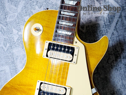 USED 2017 Gibson Custom Shop 1958 Les Paul Standard "HRM" Green Lemon Light Aged