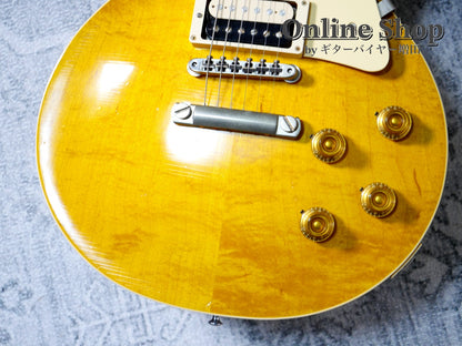 USED 2017 Gibson Custom Shop 1958 Les Paul Standard "HRM" Green Lemon Light Aged