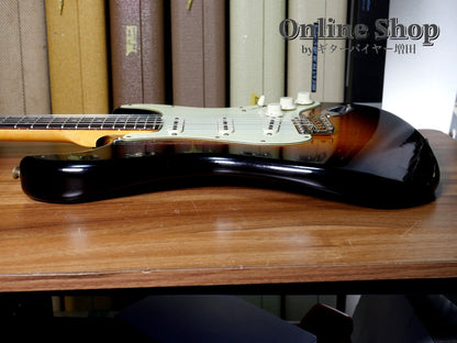 USED 2021 Fender Custom Shop Custom22F Stratocaster "Reverse Headstock" Journeyman Relic Wide Faded 2-Color Sunburst