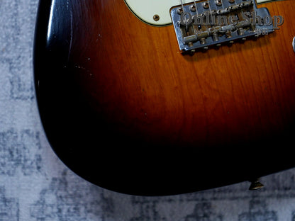 USED 2021 Fender Custom Shop Custom22F Stratocaster "Reverse Headstock" Journeyman Relic Wide Faded 2-Color Sunburst
