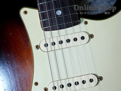 USED 2021 Fender Custom Shop Custom22F Stratocaster "Reverse Headstock" Journeyman Relic Wide Faded 2-Color Sunburst