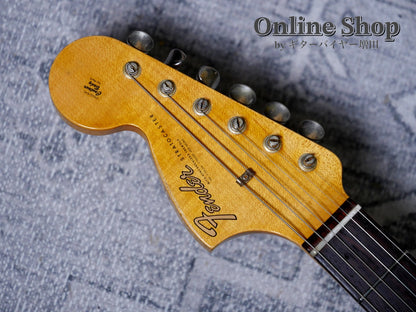 USED 2021 Fender Custom Shop Custom22F Stratocaster "Reverse Headstock" Journeyman Relic Wide Faded 2-Color Sunburst
