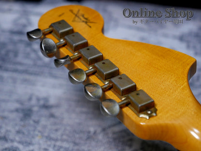 USED 2021 Fender Custom Shop Custom22F Stratocaster "Reverse Headstock" Journeyman Relic Wide Faded 2-Color Sunburst