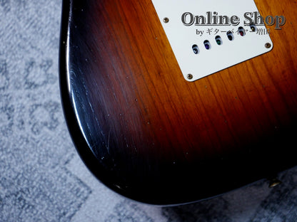 USED 2021 Fender Custom Shop Custom22F Stratocaster "Reverse Headstock" Journeyman Relic Wide Faded 2-Color Sunburst