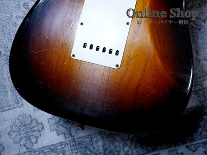 USED 2021 Fender Custom Shop Custom22F Stratocaster "Reverse Headstock" Journeyman Relic Wide Faded 2-Color Sunburst