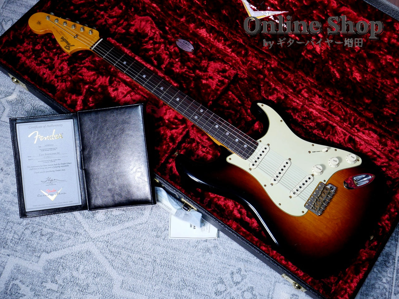 USED 2021 Fender Custom Shop Custom22F Stratocaster "Reverse Headstock" Journeyman Relic Wide Faded 2-Color Sunburst