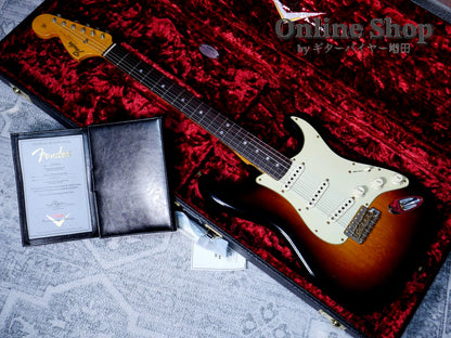 USED 2021 Fender Custom Shop Custom22F Stratocaster "Reverse Headstock" Journeyman Relic Wide Faded 2-Color Sunburst