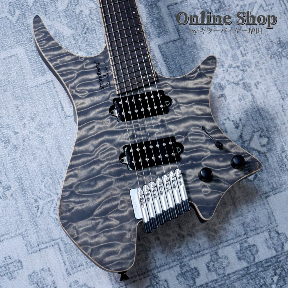 USED 2020 strandberg Boden J7 Custom 6A Quilted Maple Gray Black – ギター ...