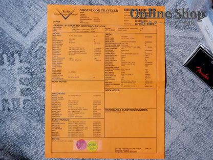 USED 2024 Fender Custom Shop 1961 Stratocaster Time Capsule Package Olympic White