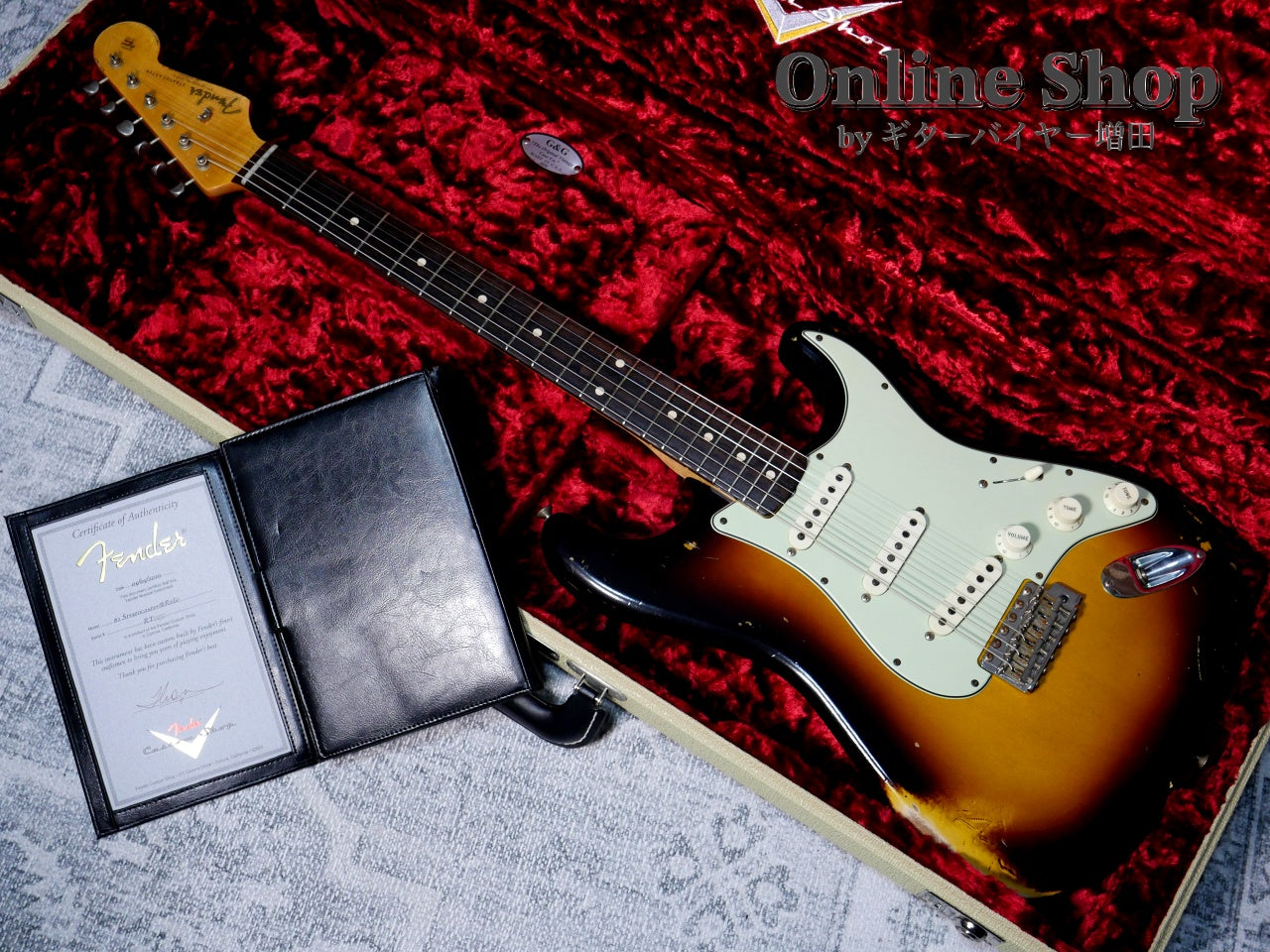 USED 2020 Fender Custom Shop MBS "Ron Thorn" 1962 Stratocaster Relic Wide Black 2 Color Sunburst