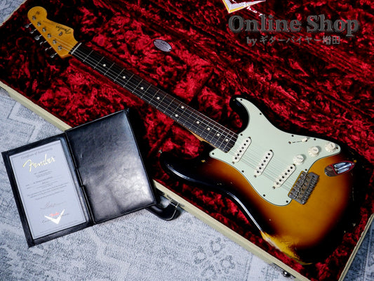 USED 2020 Fender Custom Shop MBS "Ron Thorn" 1962 Stratocaster Relic Wide Black 2 Color Sunburst