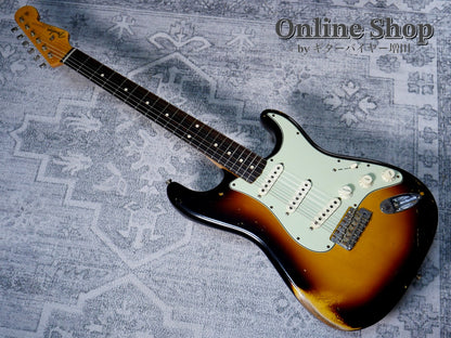 USED 2020 Fender Custom Shop MBS "Ron Thorn" 1962 Stratocaster Relic Wide Black 2 Color Sunburst